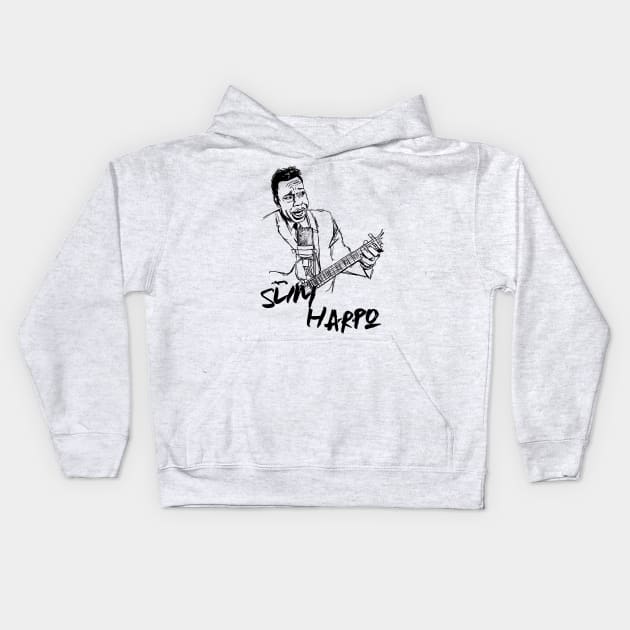 Slim Harpo Kids Hoodie by Erena Samohai